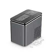 Máquina de Gelo Automática Portátil até 12 kg de Gelo em 24h, ., 110v, IKT, Cinza