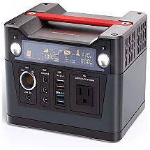 ROCKPALS Estação de Energia Portátil 300W a 600W no Max. Saída DC 12V e USB Luz LED Bateria de Lítio