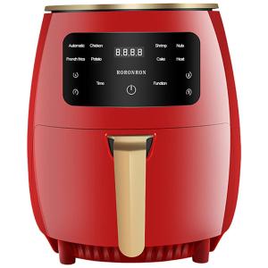 Fritadeira Elétrica AirFryer, Capacidade 4.5L com Controle de Temperatura Ajustável, 1400W, 110v, GAONE, Vermelho
