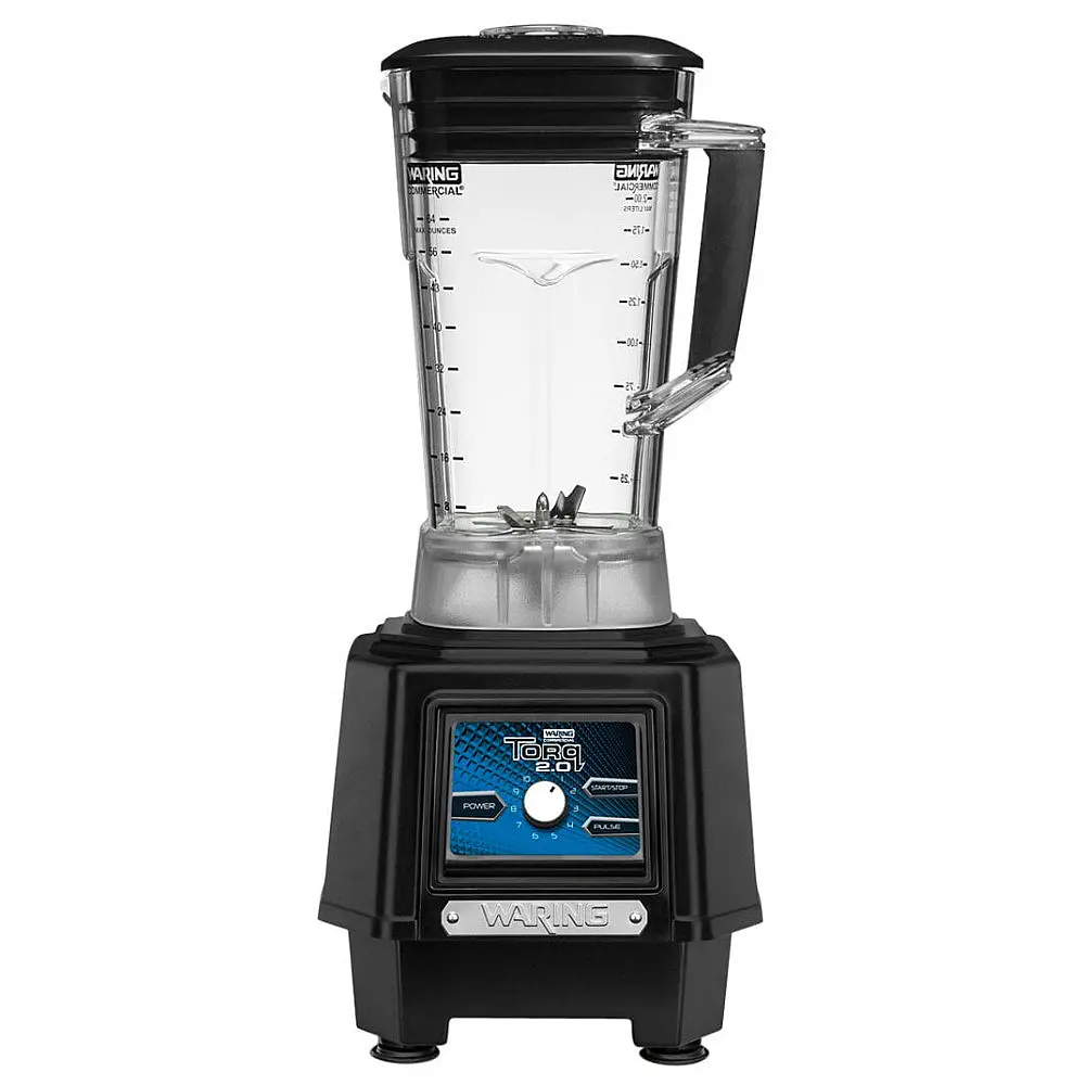 Liquidificador Comercial Waring TBB175P6 2 hp Torq 2.0 com Painel Eletrônico, Controle de Velocidade Variável e Jarra de 1