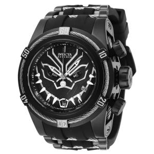 Relógio Masculino Marvel Pantera Negra, Invicta 27007, Preto e Prata