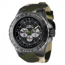 Relógio Masculino Aviador Invicta 50mm Camuflagem Estilo Militar Resistente e Moderno