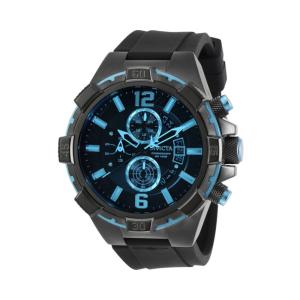 Relógio Masculino de Quartzo Aviator, Invicta 30407, Preto e Azul