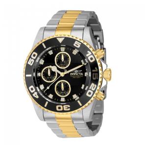 Relógio Masculino Profissional Invicta 43 mm Aço Inoxidável Dourado Modelo 43407