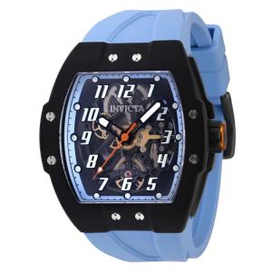 Relgio masculino automtico com pulseira JM - 47 mm. Azul Claro 44407