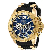 Relógio Masculino Analógico de Quartzo 50mm, Invicta Pro Diver 26407, Dourado e Preto
