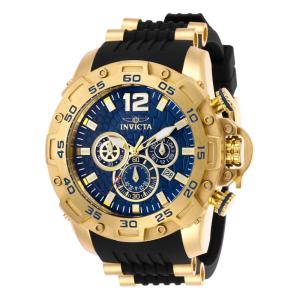Relógio Masculino Analógico de Quartzo 50mm, Invicta Pro Diver 26407, Dourado e Preto