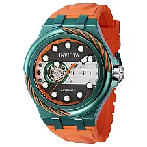 Relógio Masculino Invicta Bolt Automático com Pulseira de Silicone, Laranja 41707