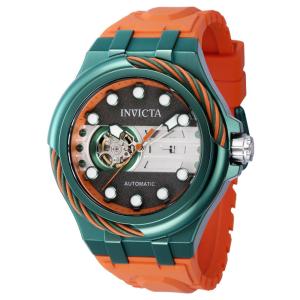 Relógio Masculino Invicta Bolt Automático com Pulseira de Silicone, Laranja 41707
