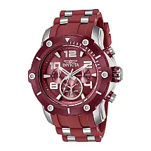 Relógio Masculino Pro Diver, Invicta 40807, Vermelho e Prata