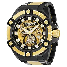 Relógio Masculino Automático Reserve, Invicta 33807, Preto e Dourado