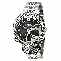 Relógio Masculino Automático Artist, Invicta 31907, Prata e Preto