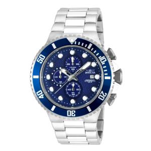 Relógio Masculino Pro Diver, Invicta 18907, Prata e Azul