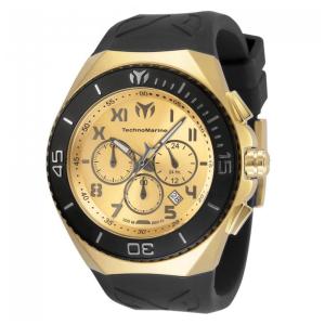 Relógio Masculino TechnoMarine Manta Ocean, Invicta TM220017, Preto e Dourado