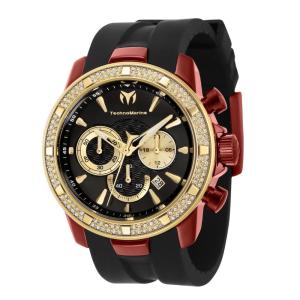 Relgio masculino TechnoMarine UF6 - 45 mm. Preto TM-621017