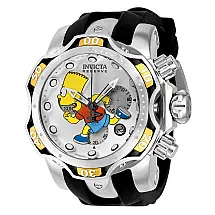 Relgio masculino Simpsons Swiss Ronda Z60 calibre - 52,5 mm. Ao. Preto 39017
