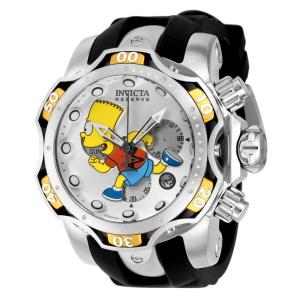 Relgio masculino Simpsons Swiss Ronda Z60 calibre - 52,5 mm. Ao. Preto 39017