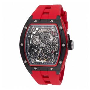 Relógio Masculino Automático Invicta S1 Rally com Mostrador Esqueletizado 44mm, Vermelho 49017