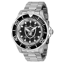 NFL Las Vegas Raiders Relógio Automático Masculino - 47mm. Aço ZG-42117