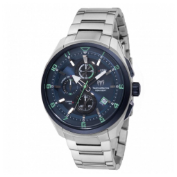 Relógio TechnoMarine Ocean Quantum Masculino 44mm, Aço TM318117