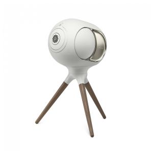 Suporte para caixa de som Devialet Treepod Phantom Ultimate 108 dB branco perolado em madeira e alumínio