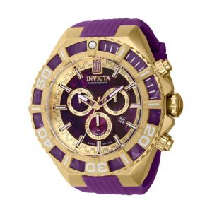 Relógio Masculino Analógico de Quartzo 60mm, Invicta Jason Taylor 40217, Roxo e Dourado