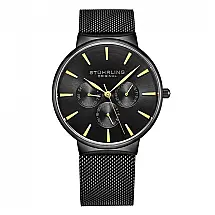 Relógio Masculino Stuhrling Monaco 3931 Quartzo 39mm Esportivo, Preto