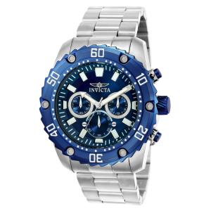 Relógio Masculino Pro Diver, Invicta ZG22517, Prata e Azul