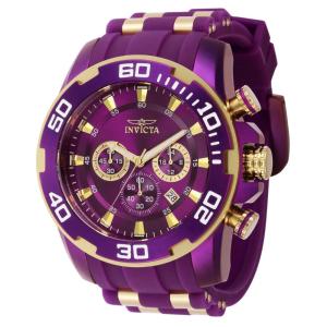 Relgio masculino Pro SCUBA - 50 mm. Ouro. Roxo 40717