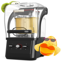 Liquidificador Profissional 1,8 Litros de Capacidade 15 Velocidades Silencioso, 2200W, 110v, WANTJOIN, Preto