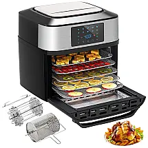 Fritadeira Elétrica Air Fryer 20L, com Painel de Controle Digital, 1800W, 110v, ICONITESPROS, Preto