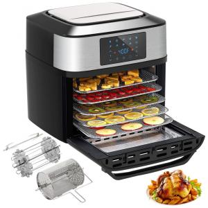 Fritadeira Elétrica Air Fryer 20L, com Painel de Controle Digital, 1800W, 110v, ICONITESPROS, Preto