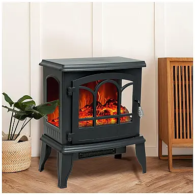Lareira Elétrica com Chamas 3D