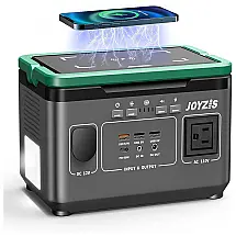Joyzis Gerador de Energia Solar Portátil 296Wh 80000mAh com 1 Tomada AC e 3 USB