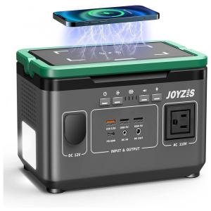 Joyzis Gerador de Energia Solar Portátil 296Wh 80000mAh com 1 Tomada AC e 3 USB