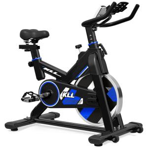 Bicicleta Ergométrica com Suporte para Tablet e Banco Ajustável, e, LABODI, Preto