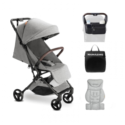 Carrinho de Bebê Ultraleve com Organizador e Almofada - Premiado Ouro Moms Choice, Compacto Avião, Dobrável com 120cm, MAMAZING