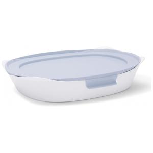 Assadeira de Vidro 2,5 Litros para Forno com Tampa, Rubbermaid