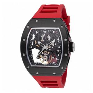 Relógio Masculino Automático Invicta S1 Rally com Mostrador Esqueleto 41mm, Vermelho 49027