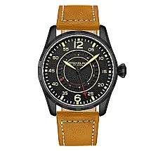 Relógio Masculino Stuhrling Aviador 4002 Quartzo 44mm, Marrom