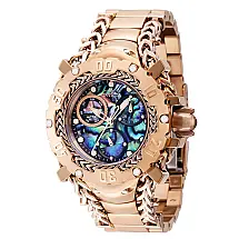 Relgio feminino gladiador com mostrador Abalone - 43,2 mm. Ouro Rosa 41127