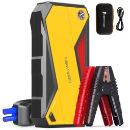 Bateria de Carro Auxiliar 600A Pico 18000mAh até 6.5L gás , 5.2L motor diesel LCD LED