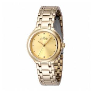 Relógio Feminino Invicta Wildflower 32mm em Dourado 48227