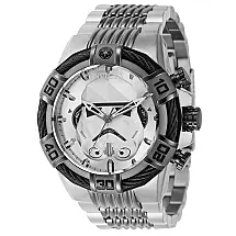 Relógio Masculino Star Wars Stormtrooper, Invicta 41327, Prata e Cinza