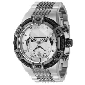 Relógio Masculino Star Wars Stormtrooper, Invicta 41327, Prata e Cinza