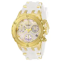 Relógio Feminino Specialty com Mostrador Madrepérola, Invicta 30427, Branco e Dourado