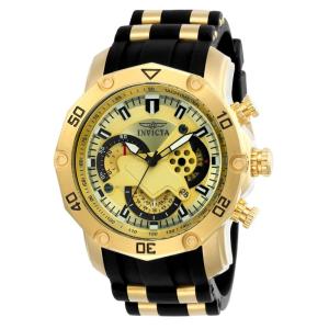Relgio Masculino Invicta Pro SCUBA - 50mm Ouro e Preto - ZG-23427