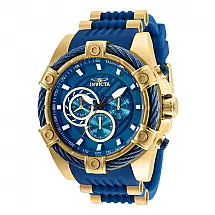 Relgio Masculino Bolt - 52mm. Ouro. Azul 25527