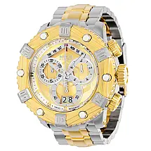 Relógio Masculino Reserve Huracan, Invicta 36627, Prata e Dourado