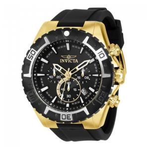 Relógio Masculino Aviator, Invicta 37627, Preto e Dourado